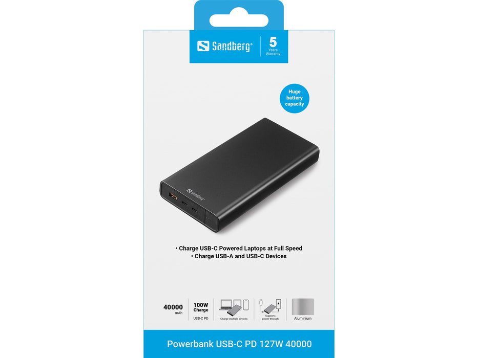 EAN 5705730420634 - Sandberg 420-63 batería externa Ión de litio 40000 mAh Negro imagen 2