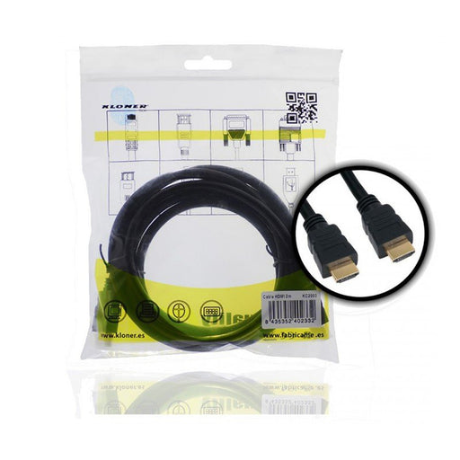 EAN 8435352402332 - Kloner KC2000 cable HDMI 2 m HDMI tipo A (Estándar) Negro imagen 2