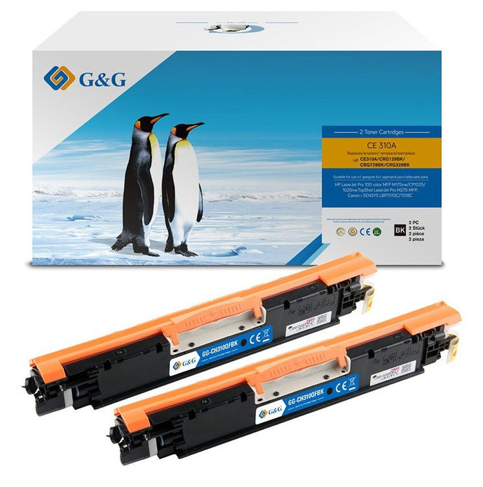 EAN 6941881266175 - G&G 15030 cartucho de tóner 2 pieza(s) Compatible Negro imagen 1