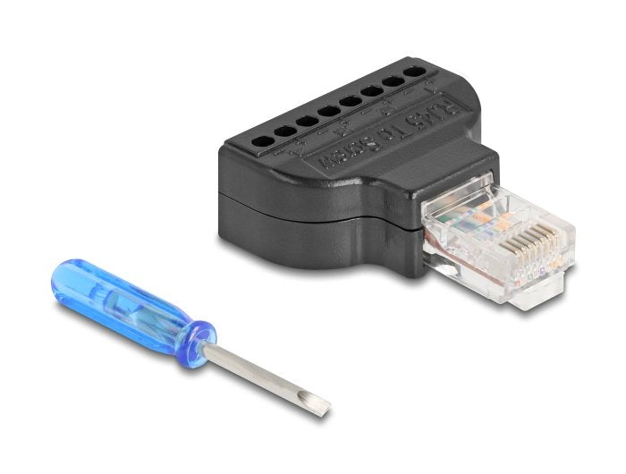EAN 4043619906543 - DeLOCK 90654 cambiador de género para cable RJ45 8 pin terminal block Negro imagen 1
