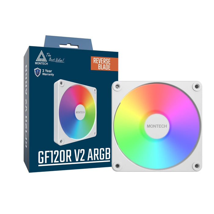 EAN 4710562745658 - Montech GF120R V2 ARGB Carcasa del ordenador Módulo de ventilador 12 cm Blanco 1 pieza(s) imagen 3