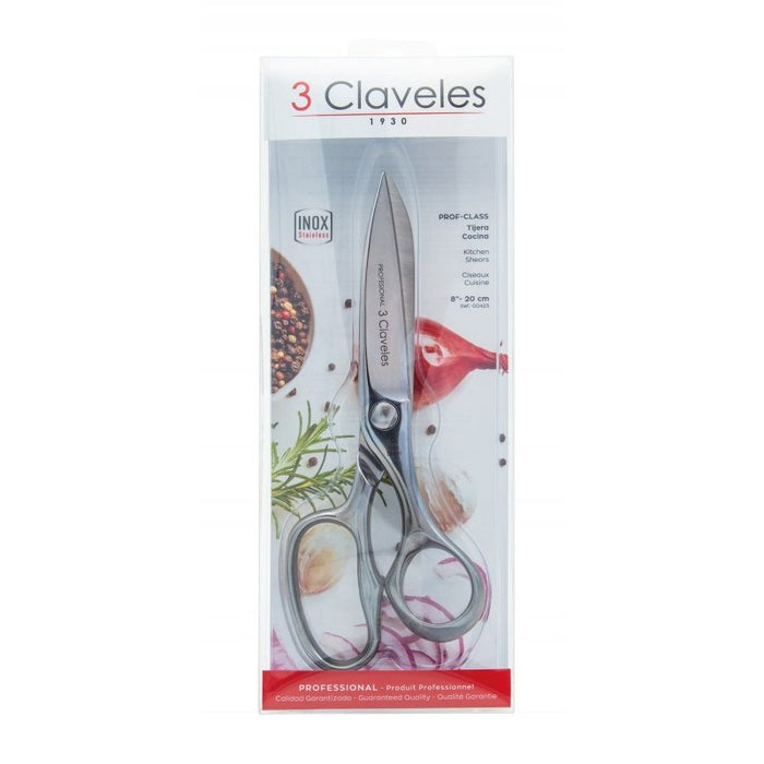 EAN 8410990004230 - 3 Claveles Prof-Class tijera de cocina 200 mm Acero inoxidable Universal imagen 3