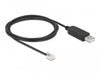 EAN 4043619667369 - DeLOCK 66736 cambiador de género para cable RJ-12 USB 2.0 Type-A Negro imagen 1