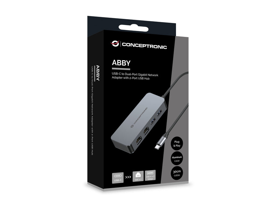EAN 4015867243701 - Conceptronic ABBY24G base para portátil y replicador de puertos Alámbrico USB 3.2 Gen 1 (3.1 Gen 1) Type- imagen 4