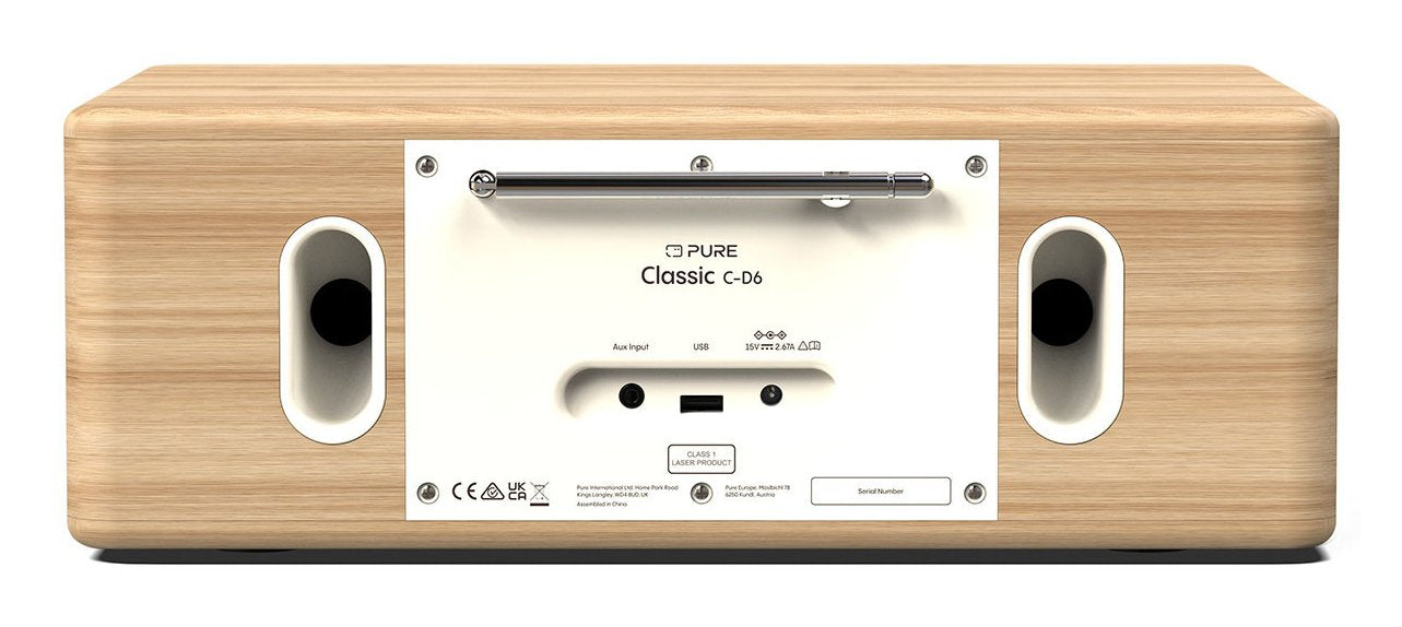 EAN 759454301347 - Pure Classic C-D6 Portátil Digital Roble, Blanco imagen 3