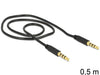 EAN 4043619834341 - DeLOCK 3.5mm - 3.5mm, 0.5m cable de audio 0,5 m 3,5mm Negro imagen 2