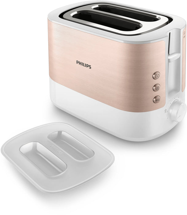 EAN 8720389031021 - Philips Viva Collection HD2638/11 tostadora 7 2 rebanada(s) 950 W Oro rosa, Blanco imagen 7