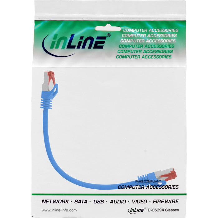 EAN 4043718206377 - InLine 76922B cable de red Azul 0,25 m Cat6 S/FTP (S-STP) imagen 3