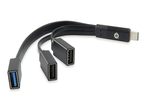 EAN 4015867205075 - Conceptronic HUBBIES01B hub de interfaz USB 3.2 Gen 2 (3.1 Gen 2) Type-C 5000 Mbit/s Negro imagen 1