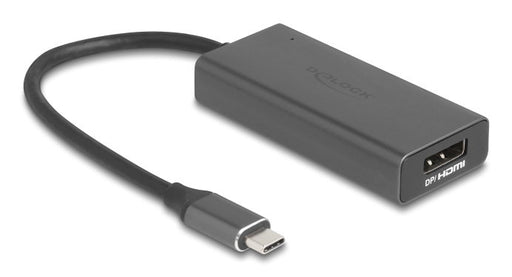 EAN 4043619643165 - DeLOCK 64316 adaptador de cable de vídeo 0,15 m USB Tipo C HDMI + DisplayPort Gris imagen 1