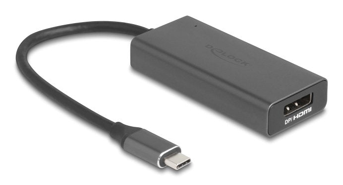 EAN 4043619643165 - DeLOCK 64316 adaptador de cable de vídeo 0,15 m USB Tipo C HDMI + DisplayPort Gris imagen 1