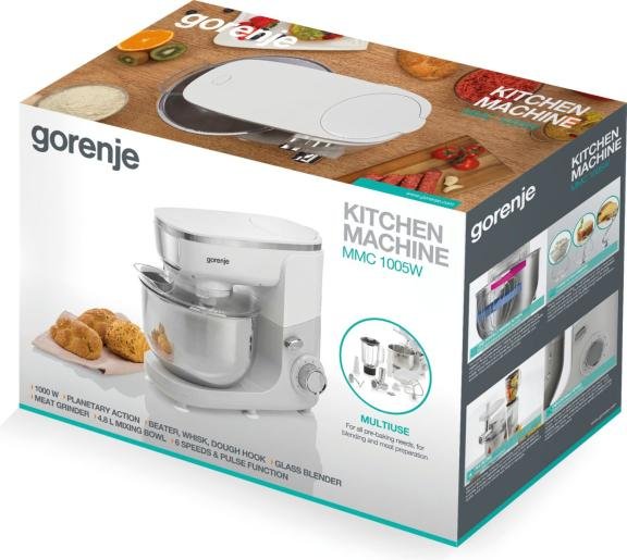 EAN 3838782606731 - Gorenje MMC1005W robot de cocina 1000 W 4,8 L Gris, Acero inoxidable, Blanco imagen 8