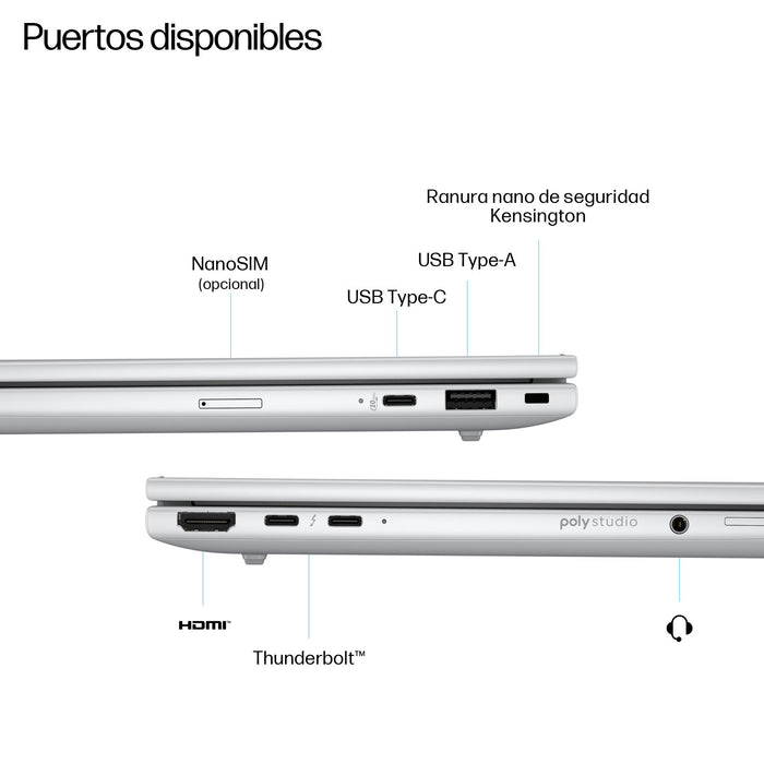 EAN 0199251416156 - HP EliteBook 8 G1i Intel Core Ultra 5 225H Portátil 35,6 cm (14") WUXGA 16 GB DDR5-SDRAM 512 GB SSD Wi-Fi imagen 3