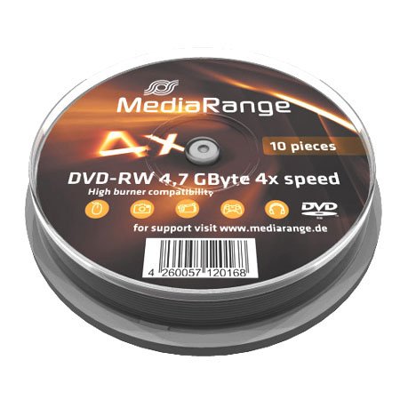 EAN 4260057125118 - MediaRange MR450 DVD en blanco 4,7 GB DVD-RW 10 pieza(s) imagen 1