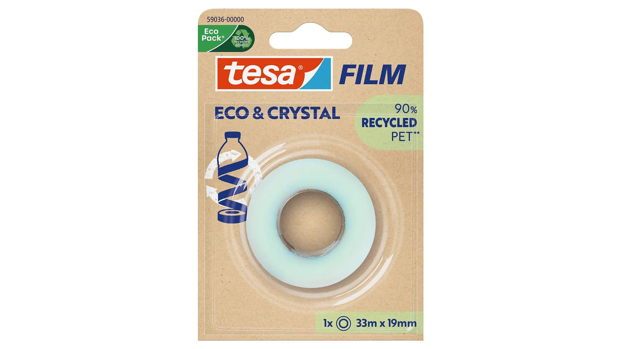 EAN 4063565252433 - TESA Eco & Crystal 33 m Tereftalato de polietileno (PET) imagen 1