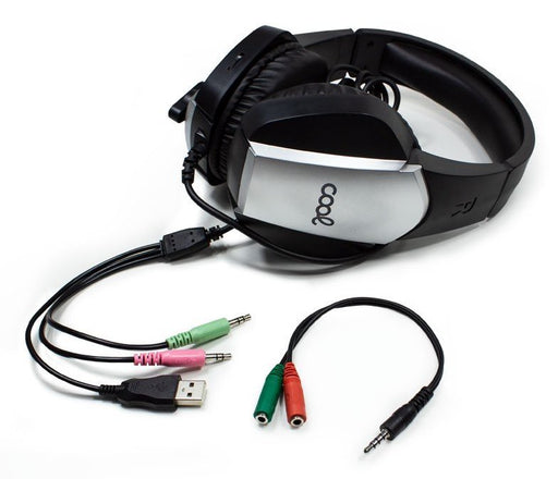 EAN 8434847045801 - COOL Accesorios 8434847045801 auricular y casco Auriculares Alámbrico Diadema Juego Negro, Plata imagen 2