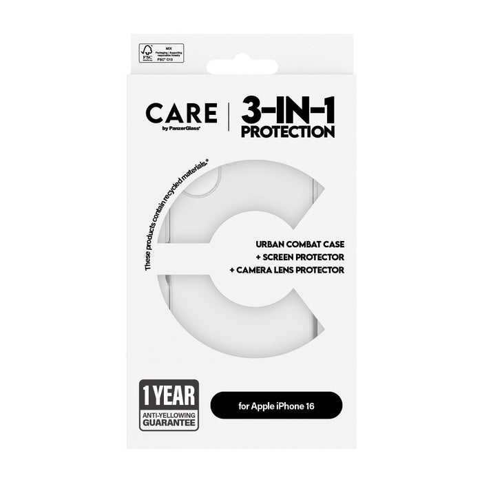 EAN 5715685004834 - PanzerGlass ® | CARE™ by ® 3-in-1 Bundle iPhone 16 Protector de pantalla Apple 1 pieza(s) imagen 3