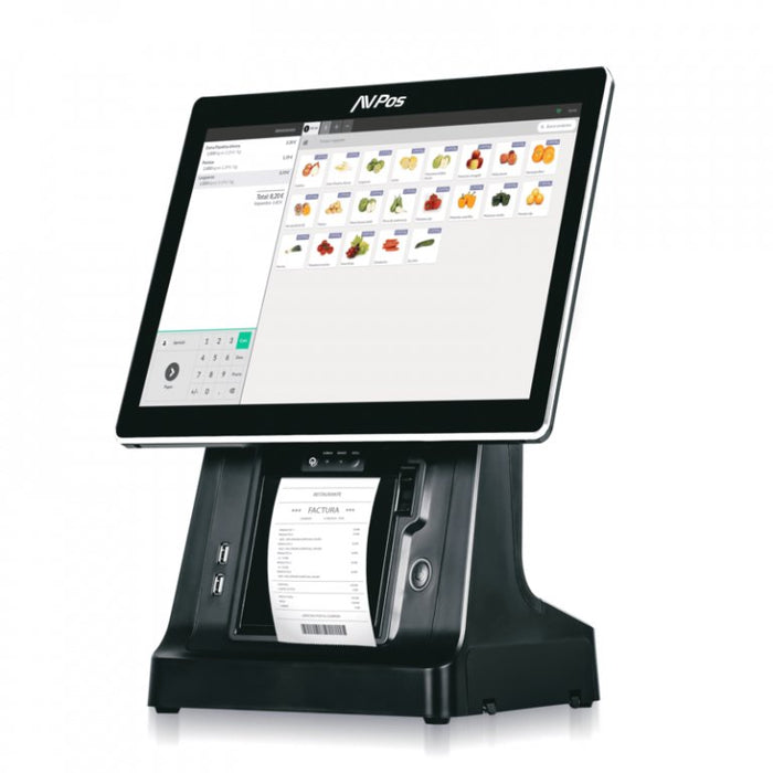 EAN 0733968052124 - AVPos AVP-K6000B-I5-8128 Terminal Punto Venta (TPV) 38,1 cm (15") 1024 x 768 Pixeles Pantalla táctil imagen 1