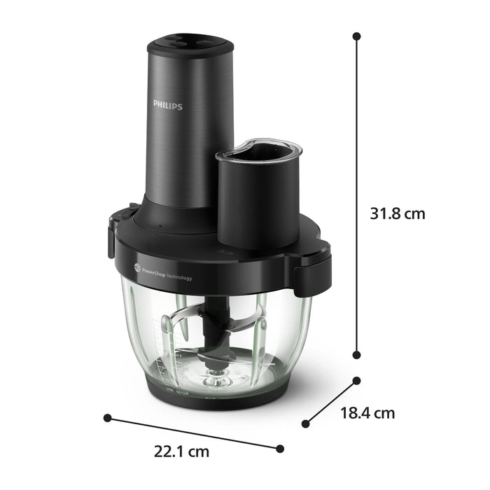 EAN 8720389066627 - Philips 5000 series HR1507/00 picadora eléctrica de alimentos 2 L 650 W Negro imagen 3