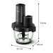 EAN 8720389066627 - Philips 5000 series HR1507/00 picadora eléctrica de alimentos 2 L 650 W Negro imagen 3