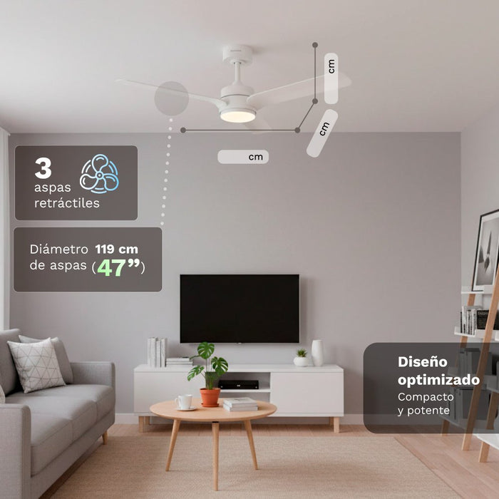 EAN 8426156019499 - Grunkel SKYEASY47 ventilador Blanco imagen 2