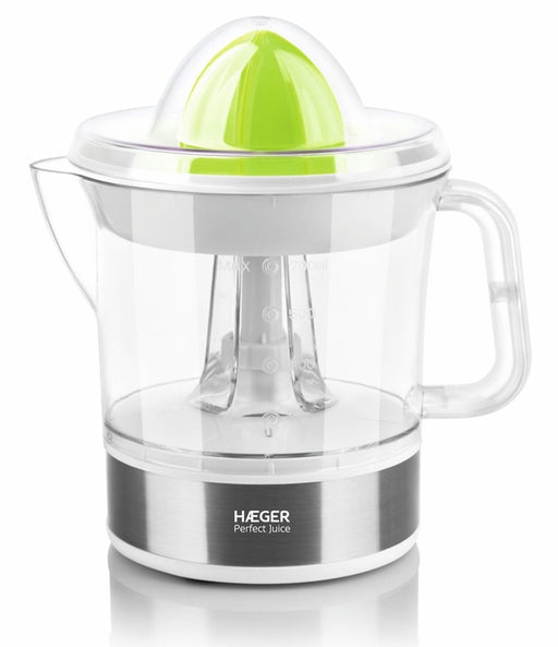 EAN 5608475041709 - Haeger Perfect Juice prensa de cítricos eléctricos 0,7 L 25 W Blanco, Transparente, Plata, Verde imagen 1