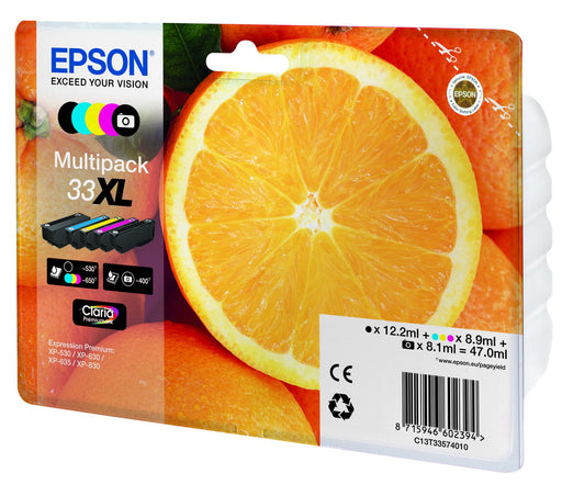 EAN 8715946645506 - Epson Oranges C13T33574021 cartucho de tinta 1 pieza(s) Original Alto rendimiento (XL) Negro, Foto negro, imagen 1