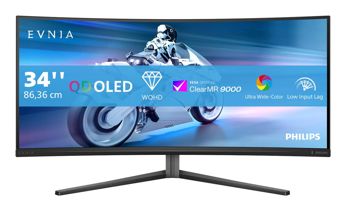 EAN 8712581806262 - Philips Evnia 34M2C6500/00 pantalla para PC 86,4 cm (34") 3440 x 1440 Pixeles Wide Quad HD QD-OLED Gris imagen 1