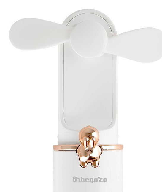 EAN 8435568406360 - Orbegozo HF 2500 ventilador y nebulizador personal de mano Oro, Blanco Ventilador de mano imagen 3