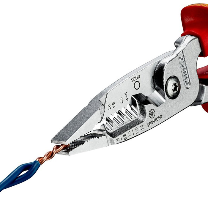 EAN 4003773088943 - Knipex 13 76 200 ME pelacable Rojo, Acero inoxidable, Amarillo imagen 4