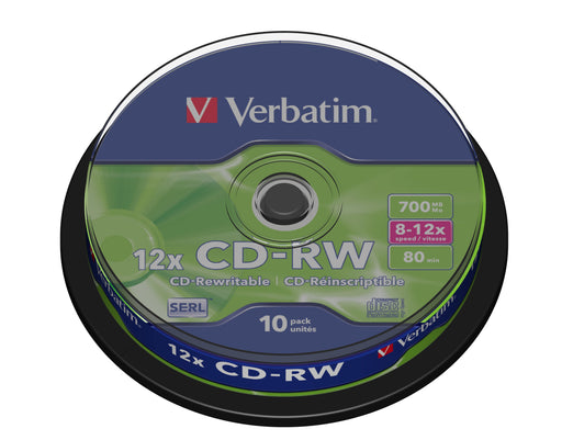 EAN 0023942434801 - Verbatim CD-RW 12x 700 MB 10 pieza(s) imagen 1