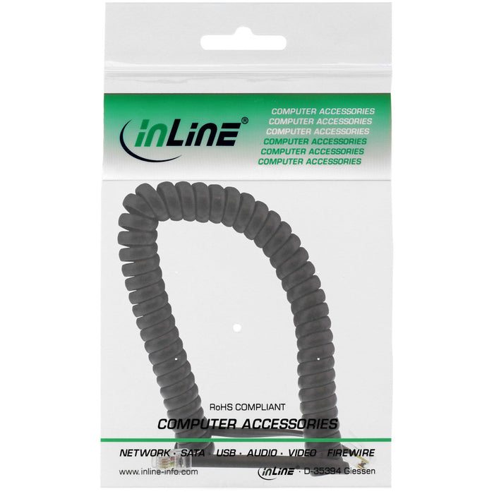 EAN 4043718030859 - InLine 18895 cable telefónico 4 m Negro imagen 2