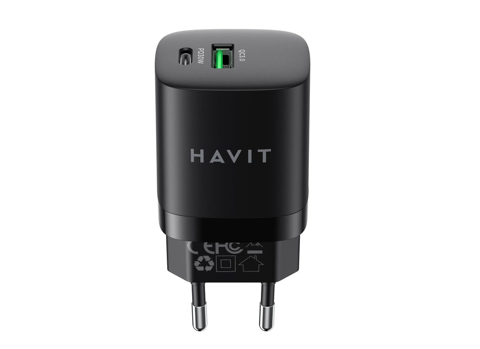 EAN 6950676204377 - Havit UC30EU cargador de dispositivo móvil Smartphone Negro Carga rápida Interior imagen 2
