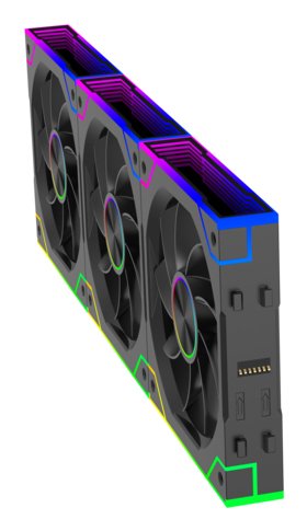 EAN 4044953504372 - Xilence Gaming Series XPF360R.ARGB Carcasa del ordenador Ventilador 12 cm Negro 3 pieza(s) imagen 5