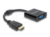 EAN 4043619610778 - DeLOCK 61077 adaptador de cable de vídeo 0,15 m HDMI tipo A (Estándar) VGA (D-Sub) Negro imagen 1