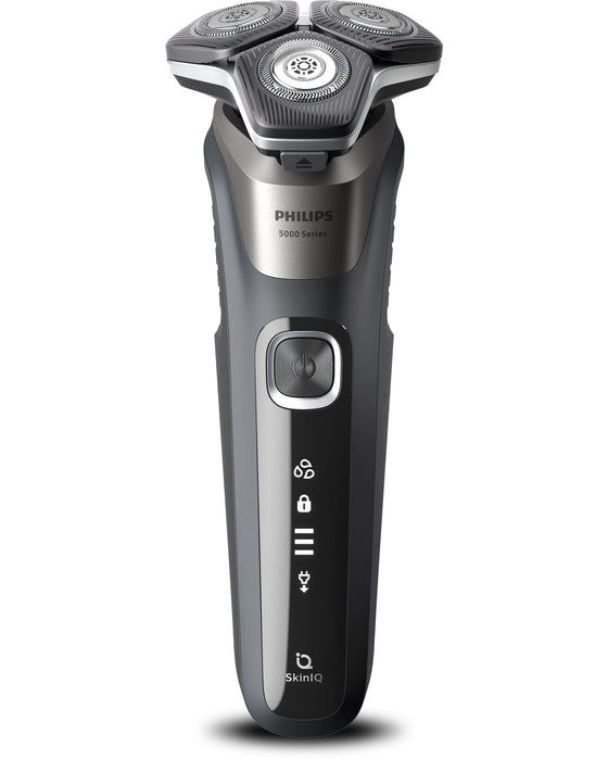 EAN 8720689008471 - Philips SHAVER Series 5000 S5887/30 afeitadora Máquina de afeitar de rotación Recortadora Negro, Gris imagen 2