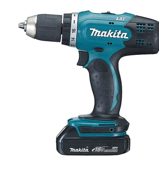 EAN 88381659765 - Makita DDF453SYE taladro Sin llave 1,8 kg Negro, Azul imagen 1