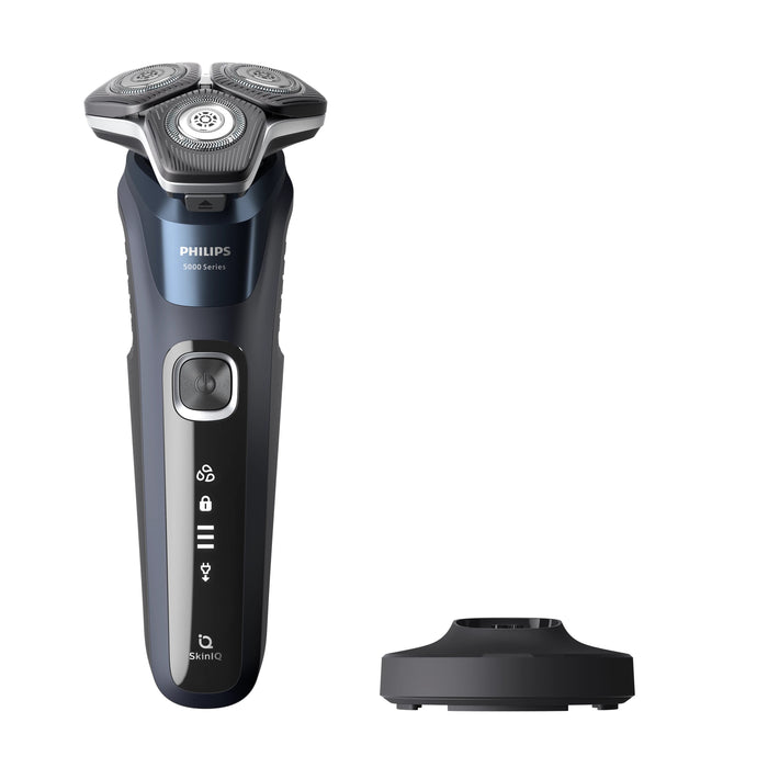 EAN 8720689007856 - Philips SHAVER Series 5000 S5885/25 afeitadora Máquina de afeitar de rotación Recortadora Azul imagen 2
