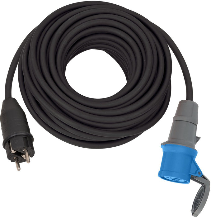 EAN 4007123686681 - Brennenstuhl 1132910100 base múltiple 25 m Exterior Negro, Azul imagen 1