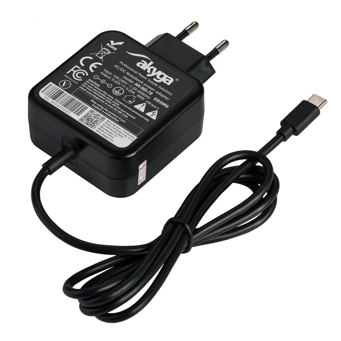 EAN 5901720135827 - Akyga AK-ND-70 adaptador e inversor de corriente Interior 65 W Negro imagen 2