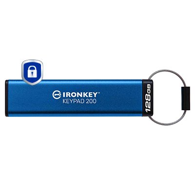 EAN 0740617330069 - Kingston Technology IronKey Keypad 200 unidad flash USB USB tipo A 3.2 Gen 1 (3.1 Gen 1) Azul imagen 1