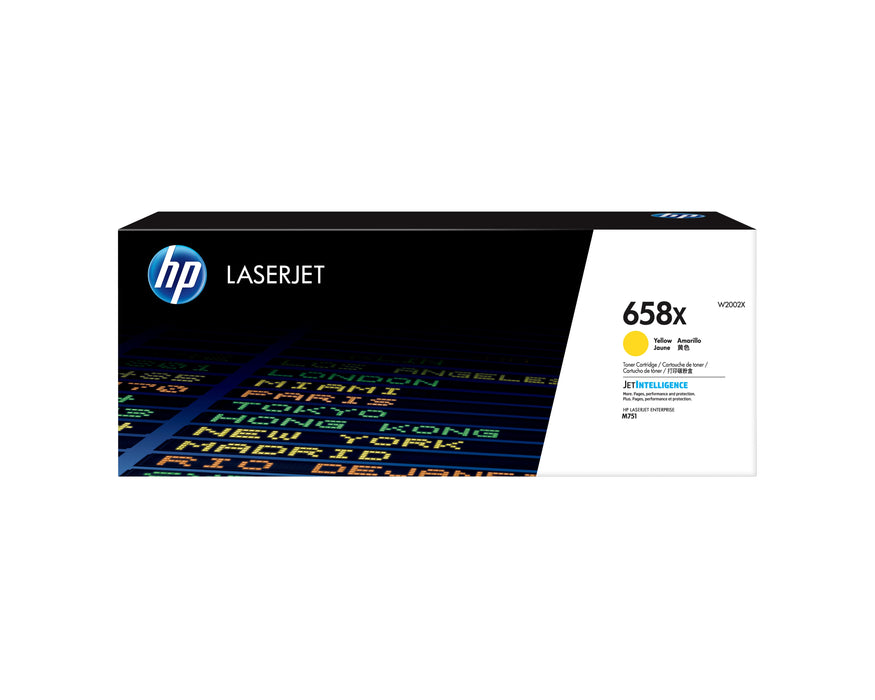 EAN 192545650748 - HP 658X High Yield Yellow Original LaserJet Toner Cartridge cartucho de tóner 1 pieza(s) imagen 1