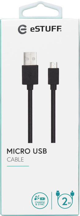 EAN 5706998094469 - eSTUFF ES603009 cable USB USB 2.0 2 m Mini-USB A Micro-USB A Negro imagen 3