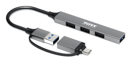 EAN 3567049001605 - Port Designs 900160 hub de interfaz USB Tipo C 5000 Mbit/s Plata imagen 2