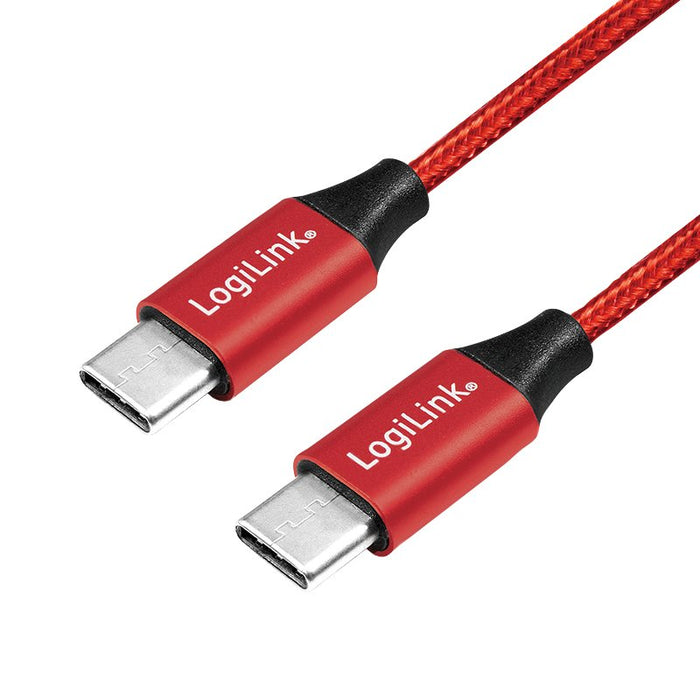 EAN 4052792052824 - LogiLink CU0155 cable USB USB 2.0 0,3 m USB C Negro, Rojo imagen 1