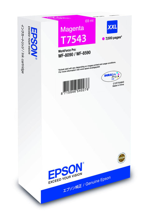 EAN 8715946540276 - Epson T7543 cartucho de tinta 1 pieza(s) Original imagen 1