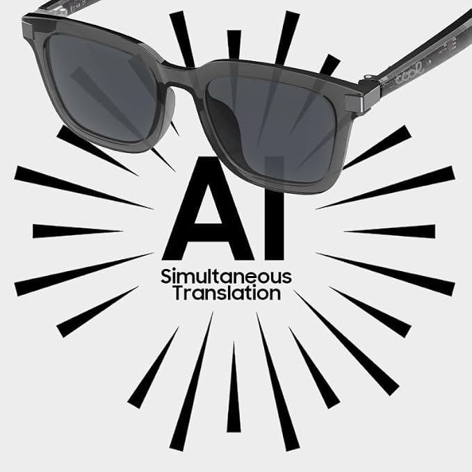 Cool Smart Gafas De Sol Ia Inteligentes Negro (Llamadas, Msica, Traductor)