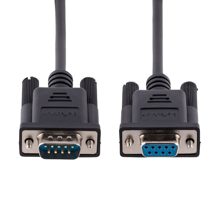 EAN 0065030894449 - StarTech.com 9FMNM-3M-RS232-CABLE cable de serie Negro DB-9 imagen 4