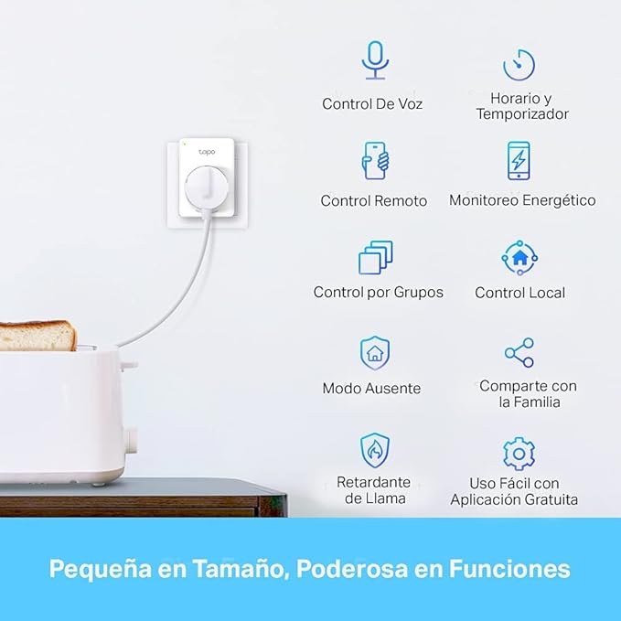 Enchufe Inteligente Tp-Link Toma W-Lan Tapo P1104-Pack / Tapo P1104-Pack Blanco
