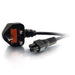 EAN 0757120806028 - C2G 80602 cable de transmisión Negro Enchufe tipo G C5 acoplador imagen 1